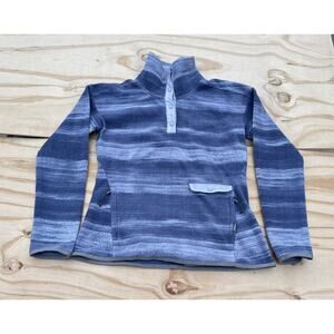 Merrell Full‎ Zip Fleece Hoodie Jacket w/ Front Pocket Women's Blue Sz. S